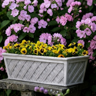Flowerpots box pot flowers pots decorative XXL concrete garden terrace