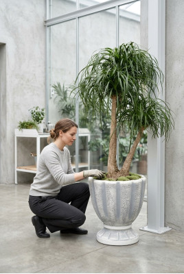 Flower pots, planter, pot, flowers, decorative pots, XXL concrete garden terrace