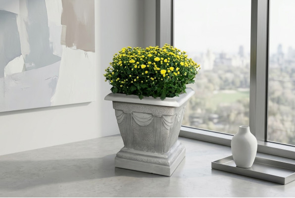 Flower vase, flower box, garden stone, decoration, decor, flowers