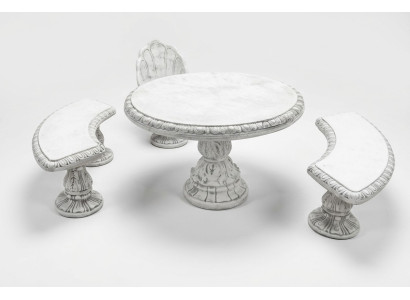Antique knight style table garden tables stone decoration round furniture
