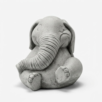 Design figure elephant sculpture figures sculptures statues white cartoon statue