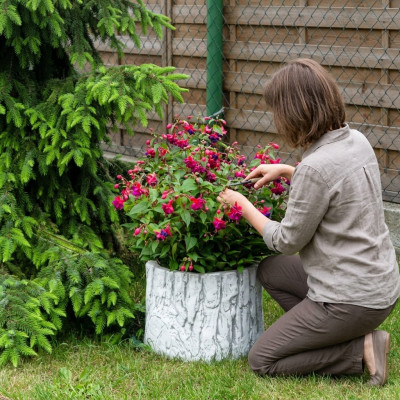Flower pot plant container natural decoration vases garden figure flower pots