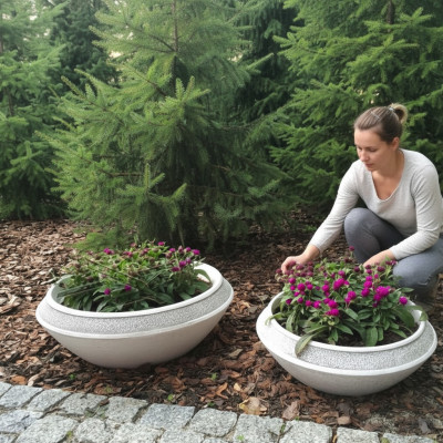 Flower pot, planter, decoration, vases, nature, figure, garden, flower pots