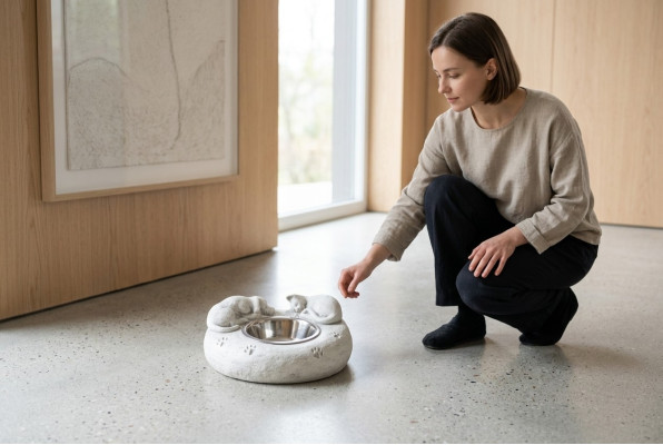Water drinking fountain cat bowl container customer drinking vessel