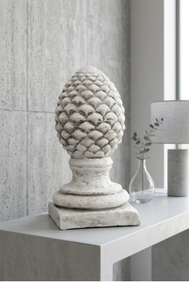 Flower column stand, garden, terrace, nature, decoration, columns, white, statue