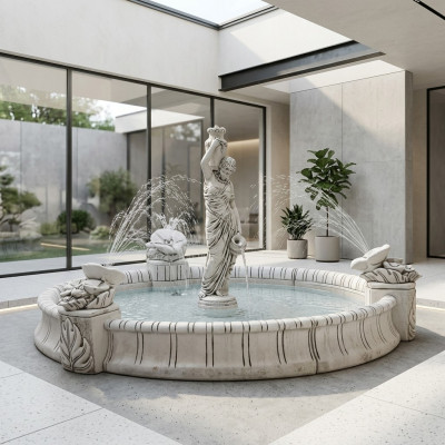 Fountain Figure Statue Figures Sculpture Statues Sculptures Antique Garden