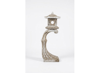 Japanese garden lamp decoration white lighting nature bird bath