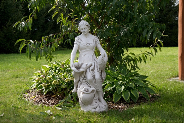 Decoration Figure Woman Garden Designer Figures Sculpture White Sculptures