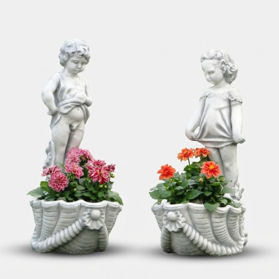 Figure flower pot plant container decoration flower pots figure decor garden