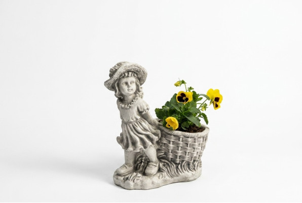 40cm Decorative Sculpture Design Figure Statue Garden Gray Figures Nature Statues