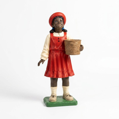 Design Black Child Girl Figurine Statue Sculpture Figures Sculptures Decoration 7061