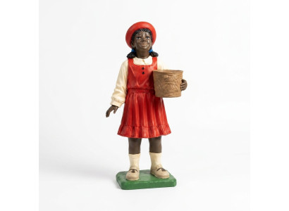 Design Black Child Girl Figurine Statue Sculpture Figures Sculptures Decoration 7061
