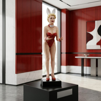 Design Bunny Dancer Figure Statue Sculpture Figures Sculptures Decoration Decor