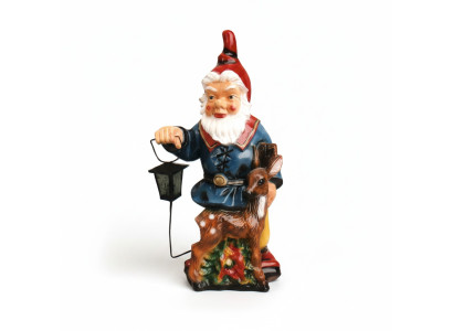 Design Dwarf Garden Lantern Figure Statue Sculpture Figures Sculptures New 8836