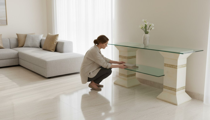 Design showcase cabinet glass column cupboard display shelves cabinet living room 1874