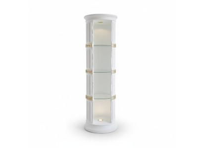 Design showcase shelf glass column bar display shelves cabinet living room 1882 new