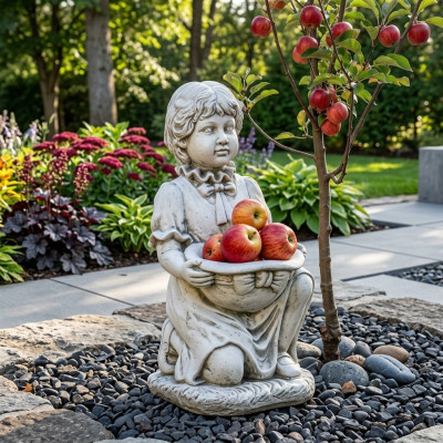 Child figure sculpture figurines statue figure decor design garden decoration terrace