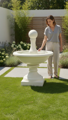 Elegant designer spring fountain, decorative fountain for garden terrace FONTANA COSTA