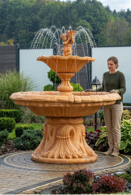 Fountain Garden Pond Well 190 cm Stone Fountain Garden Fountain Fountain New