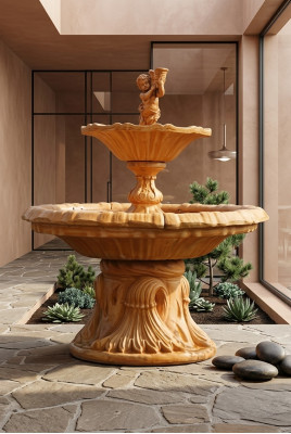 Fountain Garden Pond Well 190 cm Stone Fountain Garden Fountain Fountain New