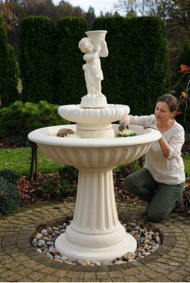 Fountain Garden Pond Well Stone Stone Fountain Garden Fountain Fountain New