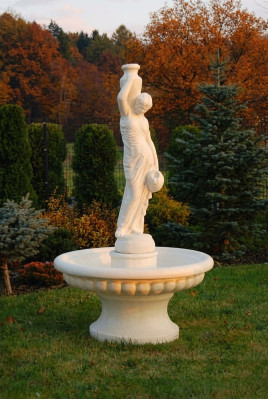 Decorative Fountain Figure 206cm Fountain Decoration Garden Fountain Pond