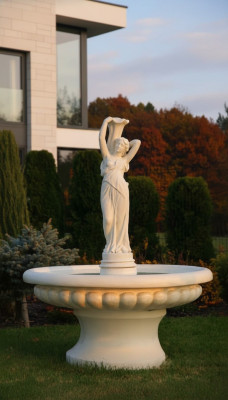 Ornamental Fountain Fountain Figure 164cm Fountain Decoration Garden Fountain Pond