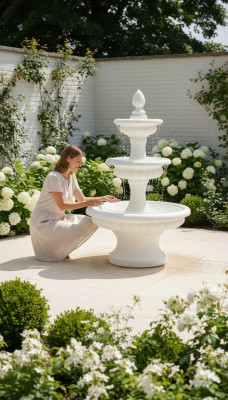 Decorative fountain, spring fountain sculpture fountain decor garden fountain pond new 186cm.