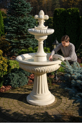 Fountain Garden Pond Well 173cm Stone Fountain Garden Fountain New