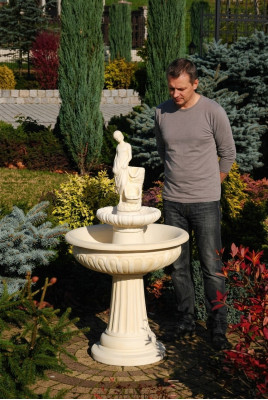 Fountain Garden Pond Well 164cm Stone Fountain Garden Fountain New