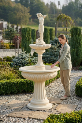 Fountain Garden Pond Well Stone Fountain Garden Fountain Fontaine Stone