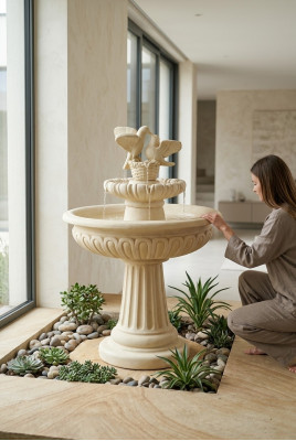 Fountain Frog Fountain Stone Fountain Garden Fountain Fountain 127cm