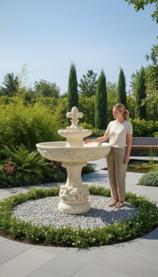 Fountain Frog Fountain Stone Fountain Garden Fountain 150cm