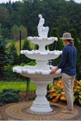 Fountain Garden Pond Fountain 217cm Stone Fountain Garden Fountain New