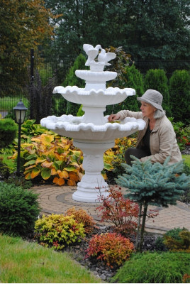 Fountain Garden Pond Fountain 175cm Stone Fountain Garden Fountain New