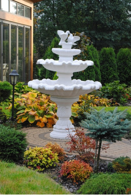 Fountain Garden Pond Fountain 175cm Stone Fountain Garden Fountain New