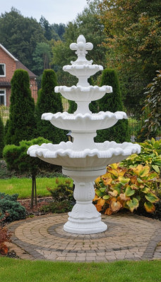 Fountain Garden Pond Well 224cm Stone Fountain Garden Fountain New