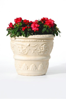 Flower basket, flowers, vase, container, garden, decoration, statue, figures, box, terrace