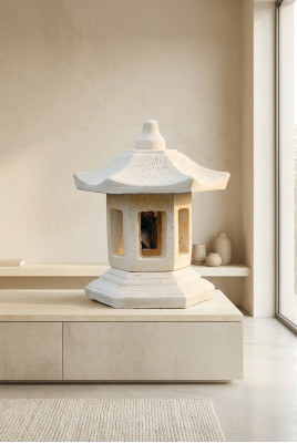 Outdoor light lamp terrace stone sculpture light illumination lantern garden