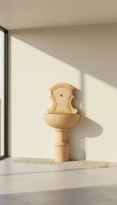 Wall fountain, washbasin, garden sink, garden basin, stone basin AVILLA