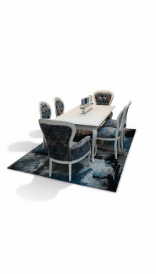 Dining table designer chairs seat dining chairs chair set table + 6 chairs set