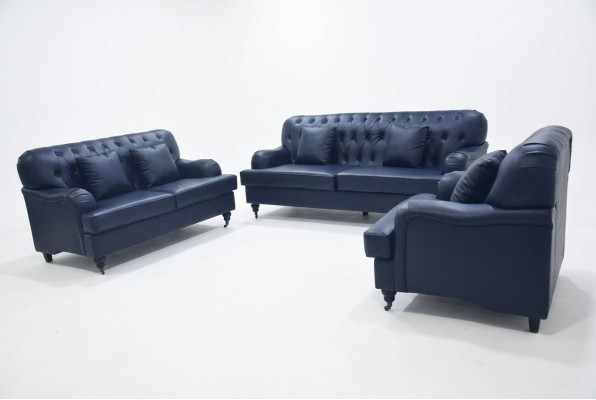 Chesterfield Sofa Leather Sofa Sets Elegant Luxury Living Room Modern Design