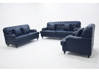 Chesterfield Sofa Leather Sofa Sets Elegant Luxury Living Room Modern Design