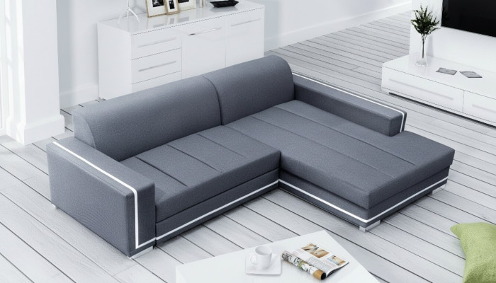 Corner sofa with sleep function bed function storage sofa couch living area bed