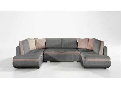 XXL living landscape corner sofa sofa couch upholstery suite corner designer new fabric