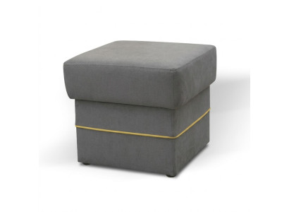 Round footstool ottoman upholstered stool textile seat