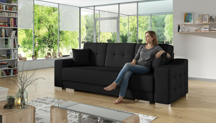 3-seat sofa couch textile fabric with bed function sleeper sofa new upholstery set new