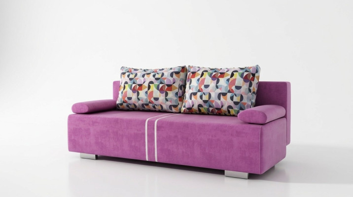 Sofa bed fabric sofa couch textile upholstery new set with bed function 3 seats