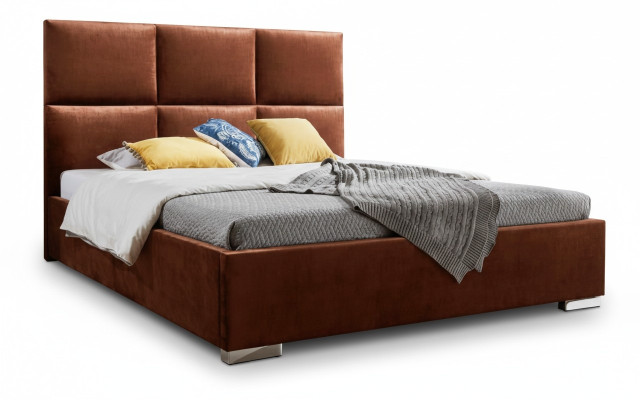 Design beds luxury velvet upholstered bed hotel double new XXL