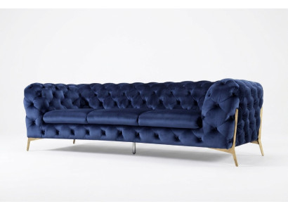 Luxury Textile Fabric Sofa Couch Upholstery Seat 3+2 Suite Chesterfield Suites